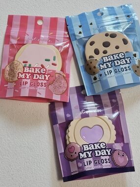 Bake My Day Lip Gloss Set Of 3- Cookie Scented